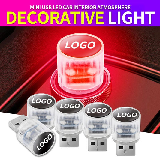 Mini-USB-LED-Auto-Innenraum-Atmosphäre dekoratives Licht（1 SET）